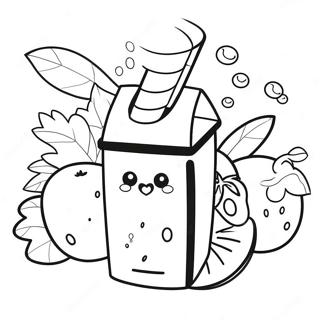 Colorful Juice Box Coloring Page 46183-37022