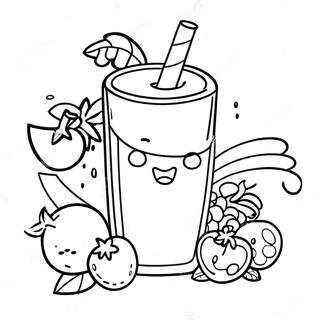 Colorful Juice Box Coloring Page 46183-37023