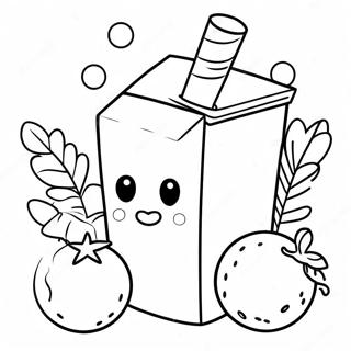 Colorful Juice Box Coloring Page 46183-37024