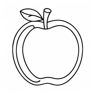 Apple Template Coloring Pages