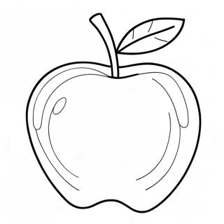 Simple Apple Outline Coloring Page 46192-37020