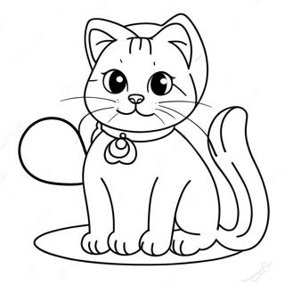 Marie The Cat Coloring Page 4622-3867