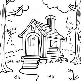 Little House In The Big Woods Coloring Pages