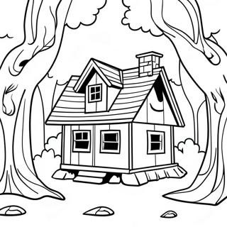 Little House In The Big Woods Coloring Page 46232-37058