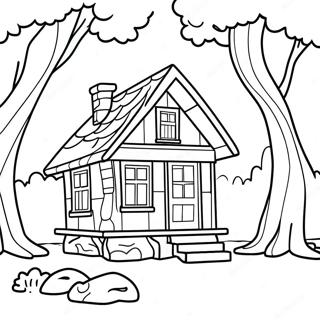 Little House In The Big Woods Coloring Page 46232-37059