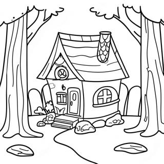 Little House In The Big Woods Coloring Pages