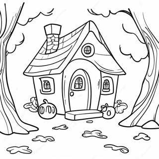 Charming Little House In The Big Woods Coloring Page 46233-37056