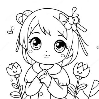 Anime Beauty Coloring Pages