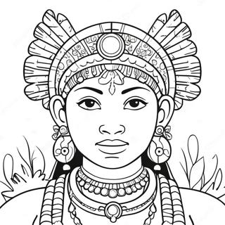 Maya And The Three Coloring Page 46282-37094