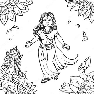 Maya And The Three Coloring Page 46282-37095