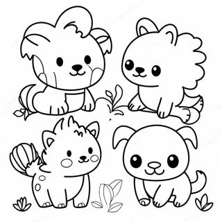 Happy Animals Coloring Page 462-368