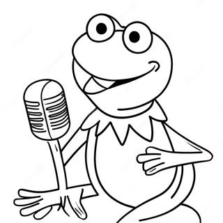 Kermit The Frog Singing Coloring Page 46313-37121