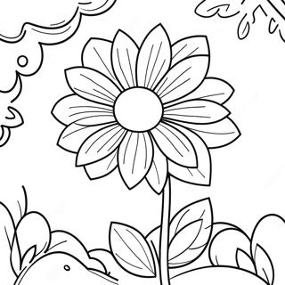 Easy Mother S Day Flower Coloring Page 4631-3870