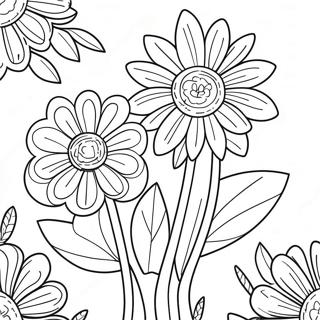 Easy Mother S Day Flower Coloring Page 4631-3872