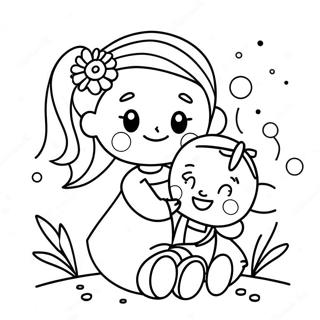 Cute Mother S Day Card Coloring Page 4632-3877