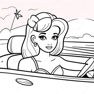 Malibu Barbie Coloring Pages