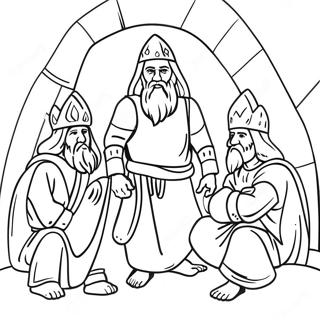 Fiery Furnace Coloring Page 46392-37179