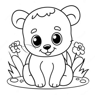 Baby Animal Cute Animal Coloring Pages