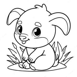 Cute Baby Animal Coloring Page 46402-37187