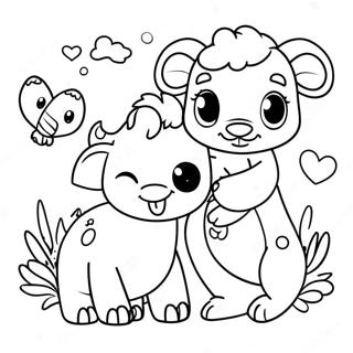 Adorable Baby Animal Friends Coloring Page 46403-37194