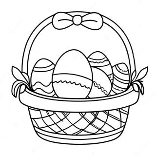 Easter Basket Coloring Page 4641-3875