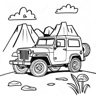 Jeep Adventure Coloring Page 46422-37199