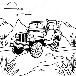 Off Road Jeep Adventure Coloring Page 46423-37204