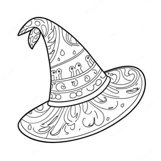 Witch Hat Coloring Page 46432-37220