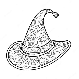 Witch Hat Coloring Pages