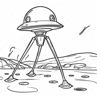 War Of The Worlds Martian Tripod Coloring Page 46473-37242