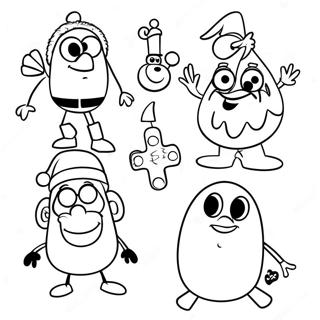 Pixar Christmas Coloring Pages