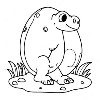 Dino Egg Coloring Pages