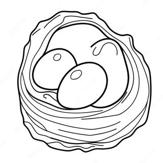 Colorful Dino Egg Nest Coloring Page 46503-37270