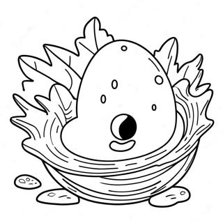 Colorful Dino Egg Nest Coloring Page 46503-37272