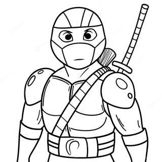 Raphael Ninja Turtle Coloring Page 46512-37274