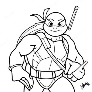 Raphael Ninja Turtle Coloring Page 46512-37275