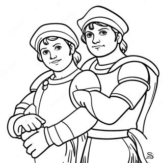 Raphael With Twin Sais Coloring Page 46513-37277