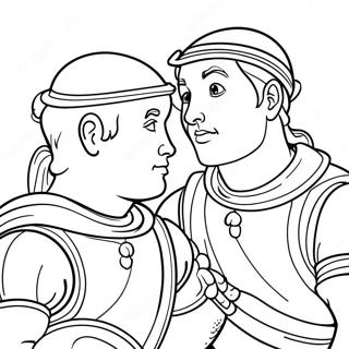 Raphael With Twin Sais Coloring Page 46513-37279