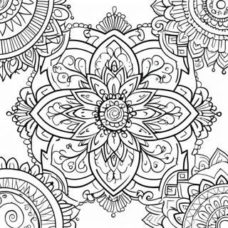 Adult Mandala Coloring Page 4651-3888