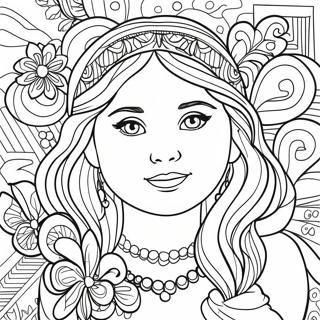 Beautiful Girls Names Coloring Page 46543-37301