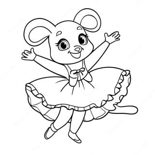 Angelina Ballerina Coloring Pages