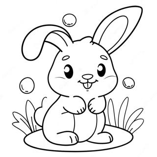 Cute Cream The Rabbit Coloring Page 46563-37318