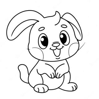 Cute Cream The Rabbit Coloring Page 46563-37320