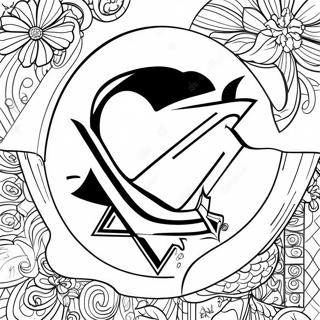 Pittsburgh Penguins Logo Coloring Page 46572-37323