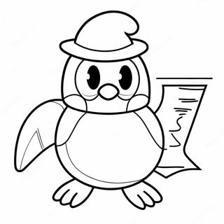 Pittsburgh Penguins Mascot Coloring Page 46573-37331