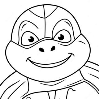 Ninja Turtles Face Coloring Page 46582-37327