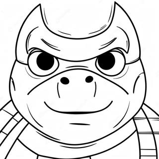 Ninja Turtles Face Coloring Page 46582-37328