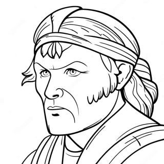 Leonardo S Determined Face Coloring Page 46583-37334