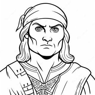 Leonardo S Determined Face Coloring Page 46583-37335