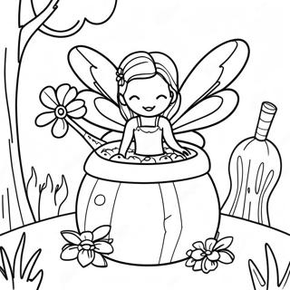 Fairy Garden Coloring Pages